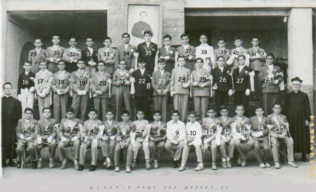 COMMUNIONS ORAN DU PATRONAGE ORAN DE LA JUS SAINT LOUIS  1955.JPG